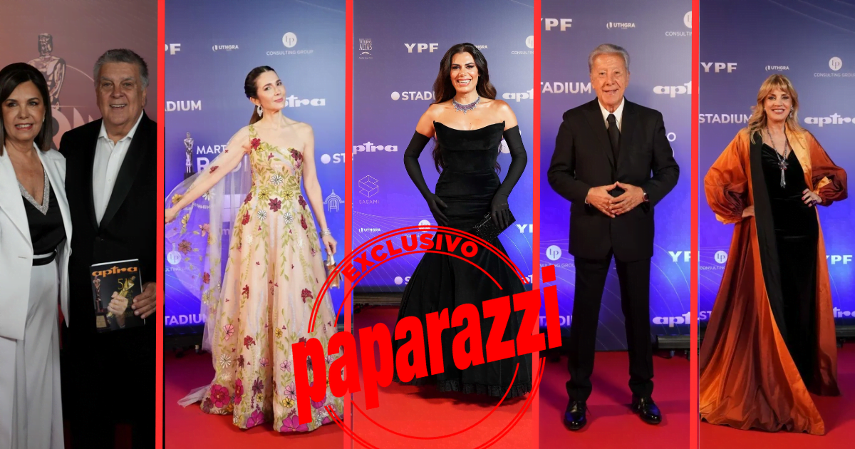 The looks of the celebrities on the red carpet of the Martín Fierro de